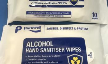 Hand sanitiser wipes Hand sanitiser wipes